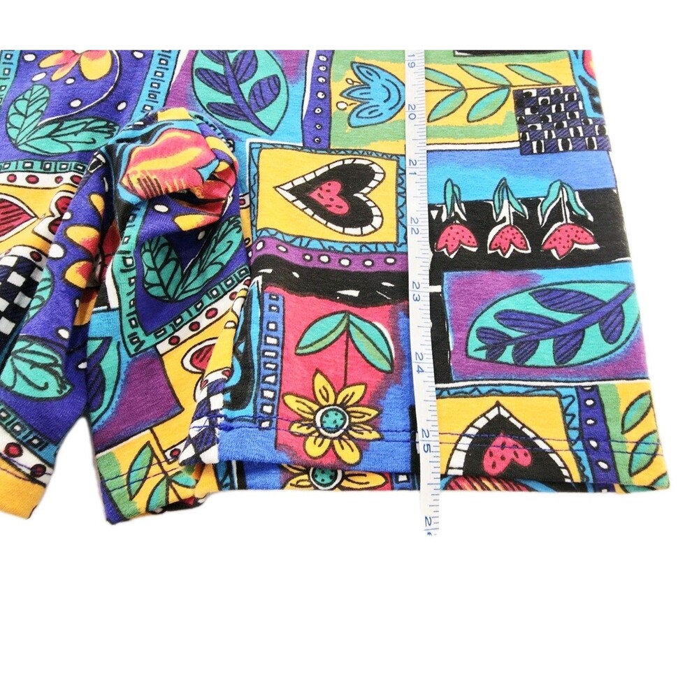 VTG Gilda Marx Kids II 80s Patchwork Cotton Unitard Biketard Dance Size M (8/10) - Picture 7 of 11
